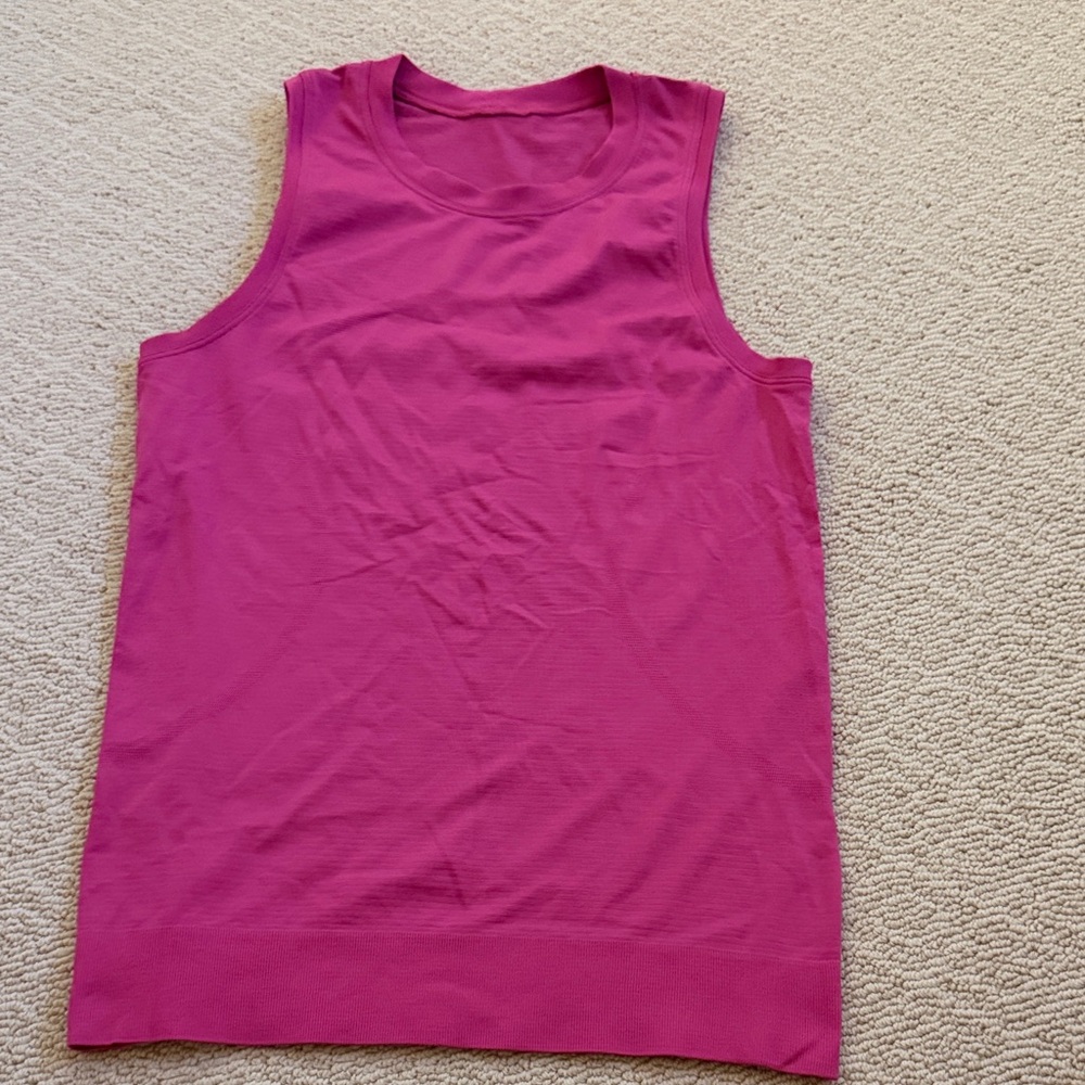 lululemon athletica Magenta Sleeveless Knit Tank